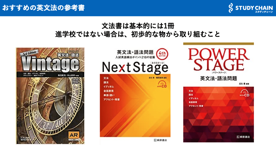 英文法のおすすめ参考書一覧